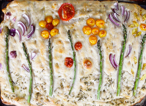 Garden Flower Focaccia Bread