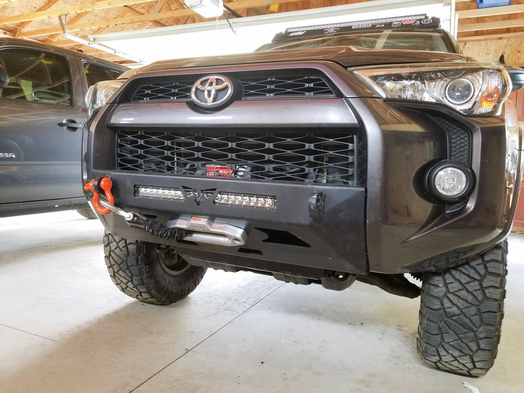 Toyota 4runner led light bar victory 4x4 blitz bumper