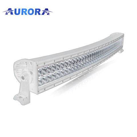 aurora 40 inch marine white curved led light bar