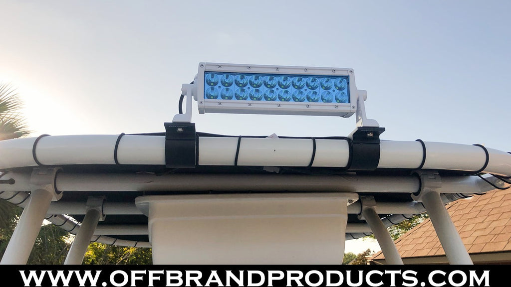 Aurora-10-inch-boat-led-light-bar-2017-Nauticstar-244-xts-install