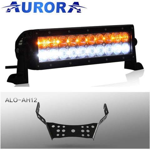 aurora led light bar aw series amber white atv handle bar bracket