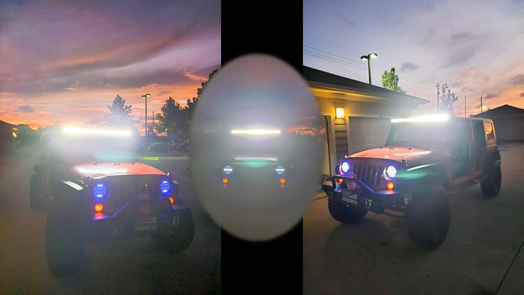 Jeep Wrangler led light bar 50 inch by aurora