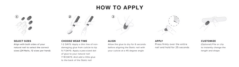 how to apply press on nails