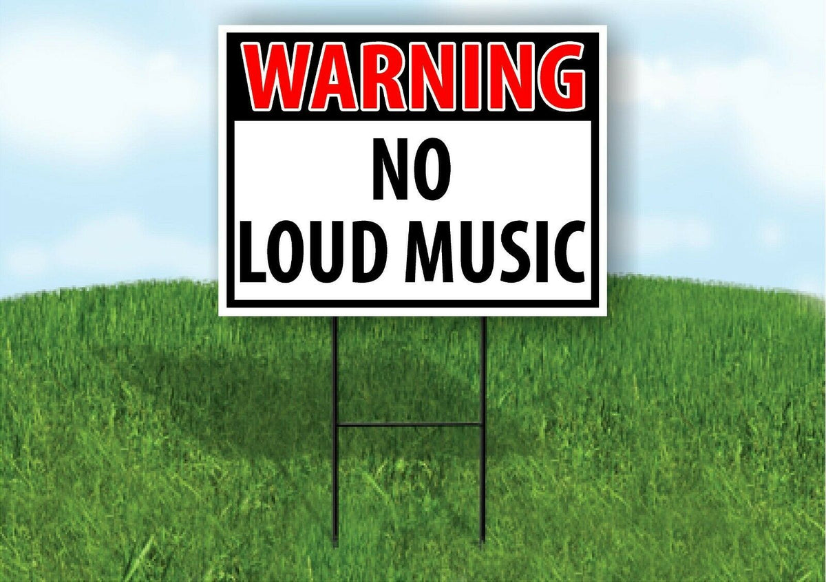 warning loud music