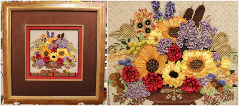 Autumn Bouquet Canvas: Melissa Shirley #1491 Without Squirrel