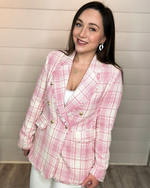 Tweed Blazer-Blazer-Fate by LFD-Small-Cream/Pink-cmglovesyou