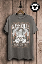 Nashville Music Tour 1984 Graphic Tee-Graphic Tee-Lotus Fashion-Small-Stone Gray-cmglovesyou