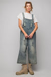 Washed Denim Overalls-overalls-Easel-Small-Vintage-cmglovesyou