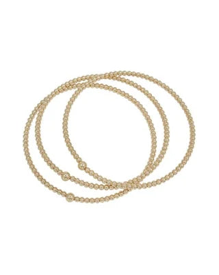 Metal Beaded Bangle Set-Bracelets-What's Hot Jewelry-cmglovesyou