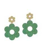 Flower Drop Earring-Earrings-What's Hot Jewelry-Green-cmglovesyou