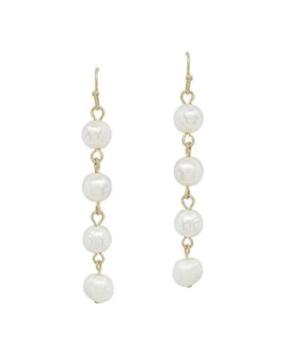Drop Freshwater Pearl Earrings-Earrings-What's Hot Jewelry-cmglovesyou