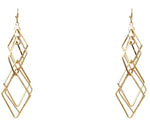 Layered Diamond Earring-Earrings-What's Hot Jewelry-Gold-cmglovesyou