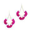 Fanned Crystal Earring-Earrings-What's Hot Jewelry-Hot Pink-cmglovesyou