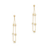 Pearl Flower Drop Earrings-Earrings-What's Hot Jewelry-cmglovesyou