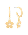 Flower Hoop Earrings-Earrings-What's Hot Jewelry-cmglovesyou