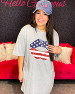 American Flag Lips T-Shirt-Tops-cmglovesyou-Small-cmglovesyou