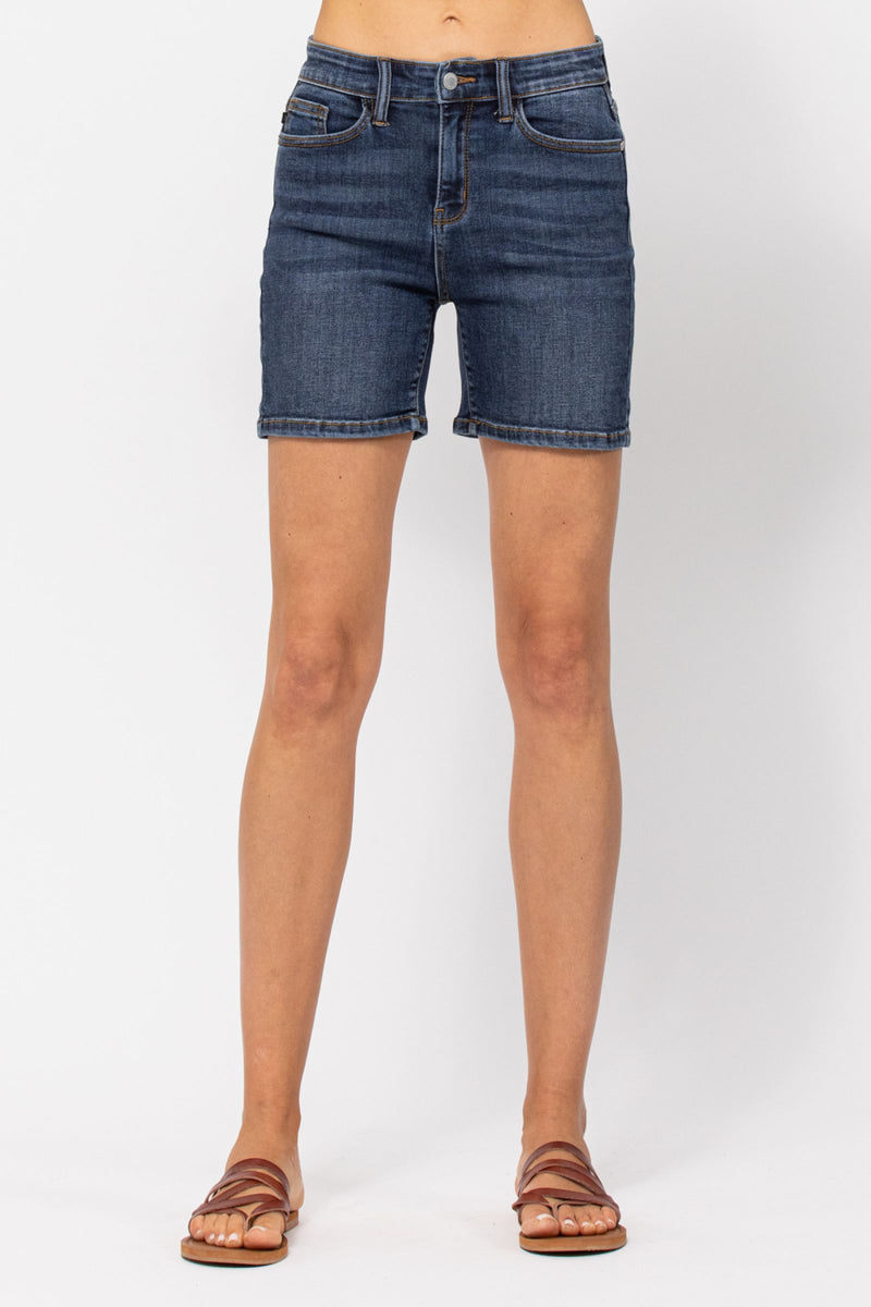 High Rise Mid Length Shorts-Judy Blue-Small-cmglovesyou