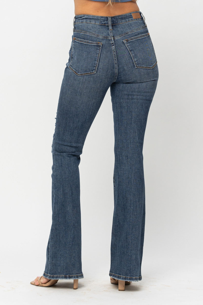 Destroy Flare Jeans-Jeans-Judy Blue-0/24-cmglovesyou