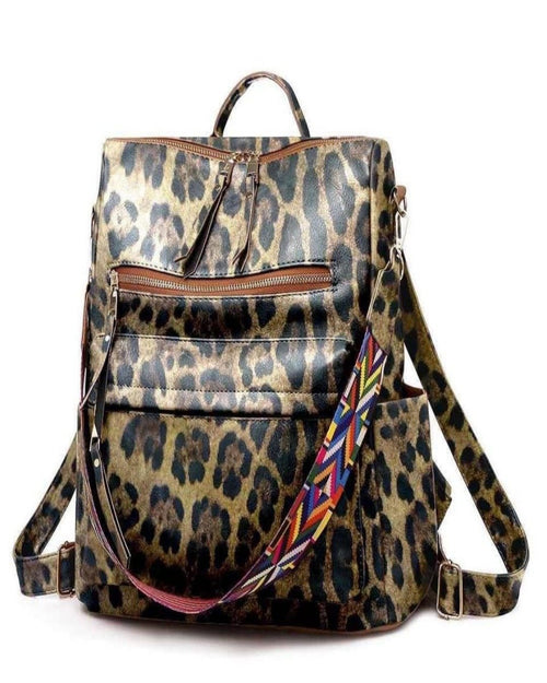 Dark Brown Leopard Julia Convertible Bag-Bag and Purses-Julia Rose Wholesale-cmglovesyou