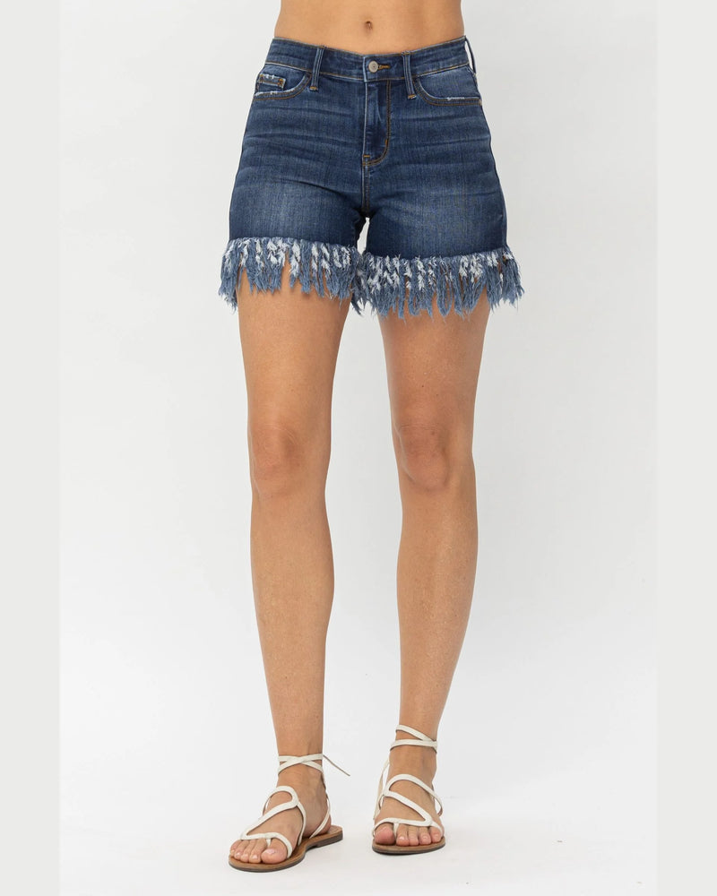 Long Fray Hem Short-Shorts-Jodifl-XS-cmglovesyou