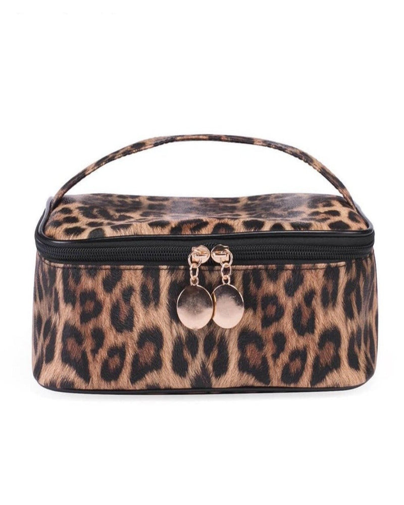 Leopard Makeup Cases-Bag and Purses-Julia Rose Wholesale-cmglovesyou