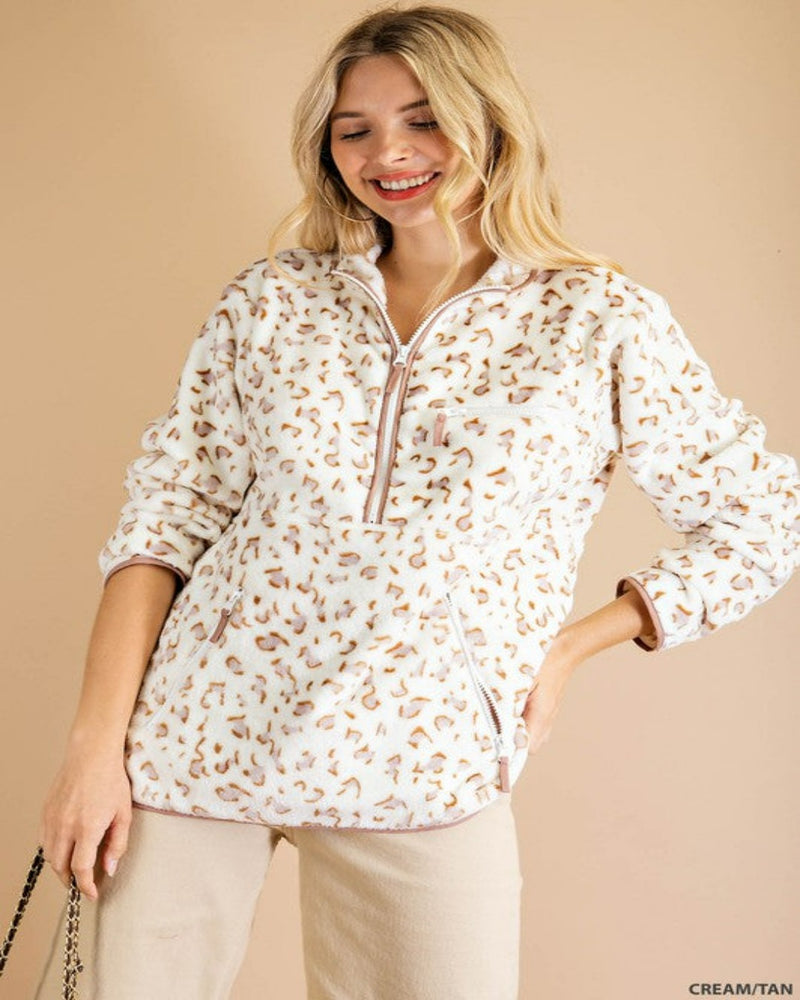 Soft Faux Pur Pullover-Tops-Kori America-Small-Cream Tan-cmglovesyou