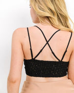 Lovely Lace Scallop Bralette-bralette-Cherish-Small-Black-cmglovesyou