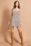 Soft Tweed Dress-Tops-Kori America-Tan Multi-Small-cmglovesyou