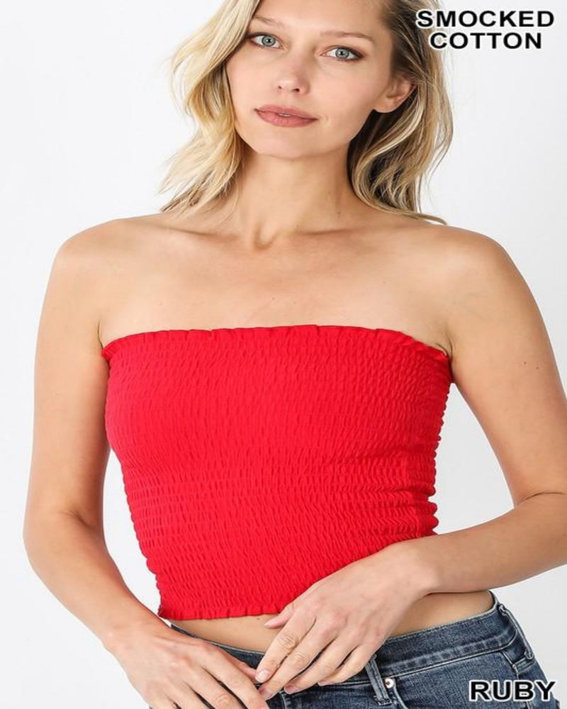 Such A Doll Tube Top-Tops-Zenana-Small-Ruby-cmglovesyou