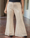 Structured Sequins Dress Pants-bottoms-Saints and Hearts-S-Rose Gold-cmglovesyou