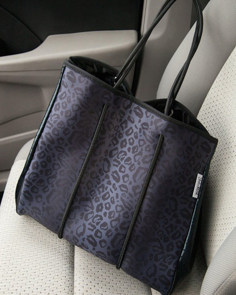 Waterproof Leopard Beach Bag-Bag and Purses-cmglovesyou-Black-cmglovesyou