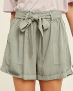 Belted Tencel Shorts-bottoms-Wishlist-Small-Gucci-cmglovesyou
