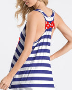 American Flag Bow Tank-Top-Heimish-Small-Navy-cmglovesyou