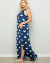 Star Print Maxi Dress-Dresses-Heimish-Small-Navy Star-cmglovesyou