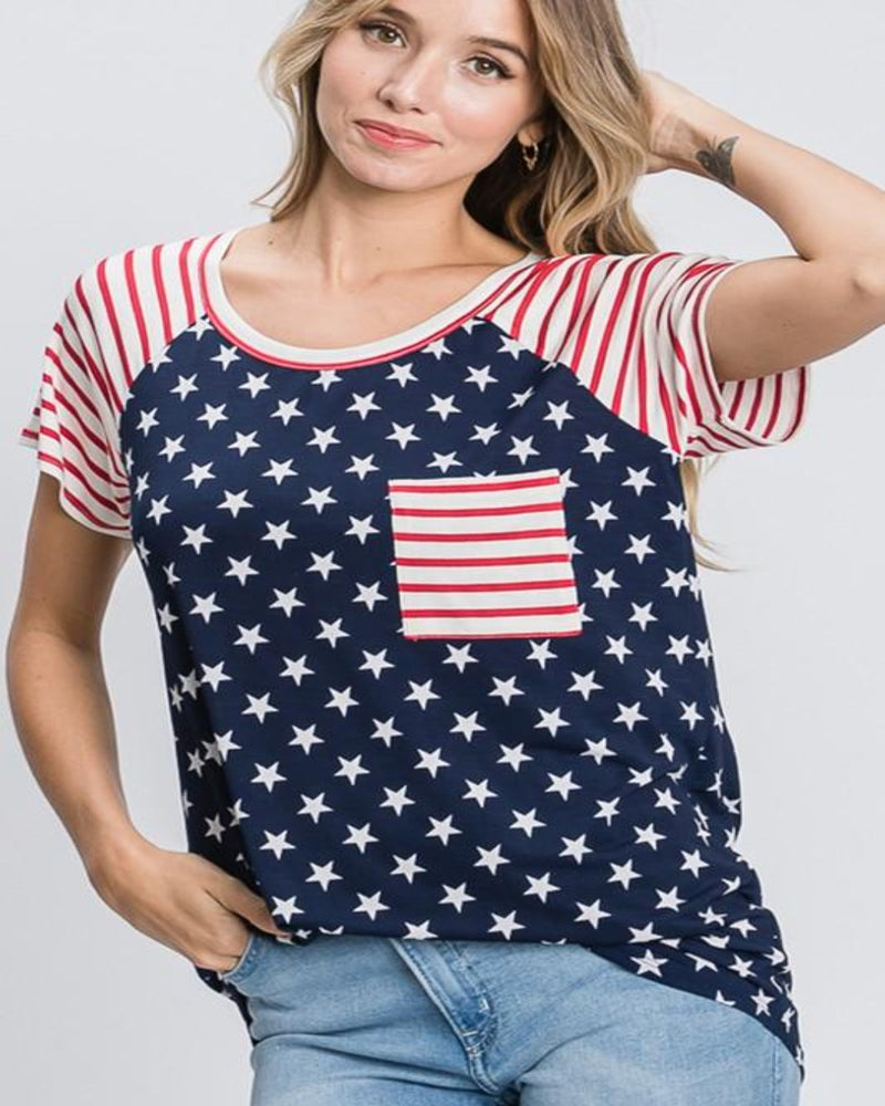 Stripe and Star Details Top-Tops-Heimish-Small-Navy Star-cmglovesyou