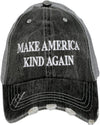 Make America Kind Again Trucker Hats-Hats-Katydid-Gray-cmglovesyou