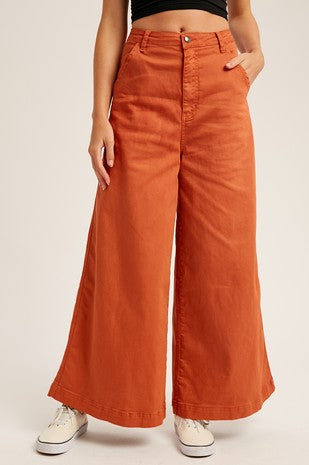 High Waist Wide Leg Jeans-Listicle-Small-Brick-cmglovesyou