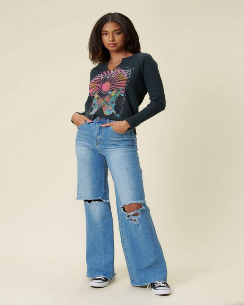 Distressed Wide Fit Jeans-bottoms-Vibrant-1-Medium Stone-cmglovesyou