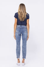 Acid Wash Destroyed Boyfriend Jeans-bottoms-Judy Blue-25-MD-cmglovesyou