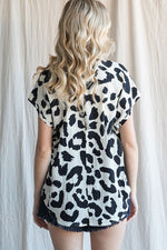 Leopard Print Cap Sleeve Top-Shirts & Tops-Jodifl-Small-cmglovesyou