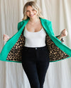 Leopard Lined Blazer-Jacket-Jodifl-Small-Emerald-cmglovesyou