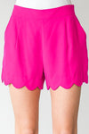 Solid Scalloped Shorts-bottoms-Jodifl-Small-Hot Pink-cmglovesyou