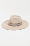 Boho Stripe Pattern Fedora Hat-Hats-Fame Accessories-Beige-cmglovesyou