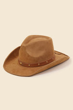 Studded Ribbon Cowboy Hat-Hats-Anarchy Street-Tan-cmglovesyou