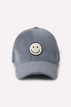 Corduroy Smile Baseball Cap-David & Young-Dusty Blue-cmglovesyou