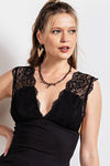 Lace Rib Tank Top-Shirts & Tops-Easel-Small-Black-cmglovesyou