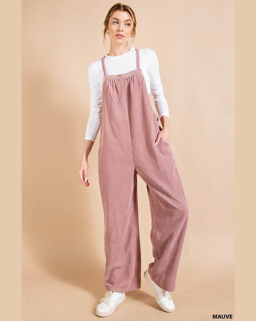 Soft Corduroy Overall-Jumpsuits & Rompers-Kori America-Small-Mauve-cmglovesyou