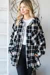 Fringe Buffalo Check Shirt-Oli & Hali-Small-Black/Cream-cmglovesyou