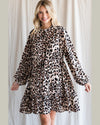 Leopard Drawstring Dress-Dresses-Jodifl-Small-Taupe-cmglovesyou