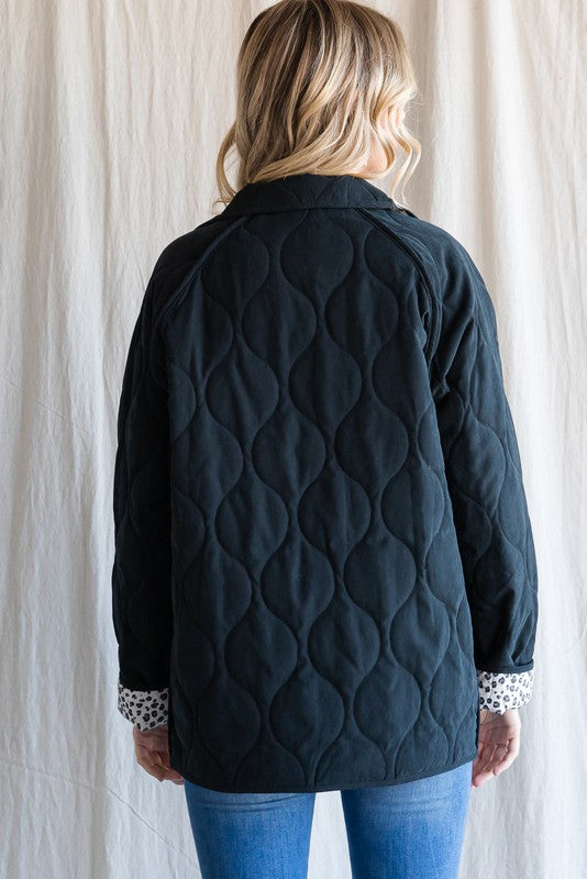 Reversible Quilting Jacket-Jacket-Jodifl-Small-Black-cmglovesyou